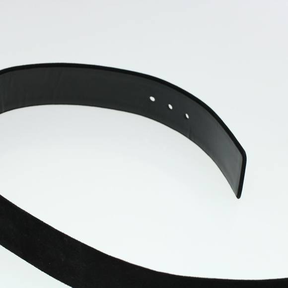 CHANEL Belt Suede 39.4"" Black CC Auth bs5130 - Picture 8 of 11